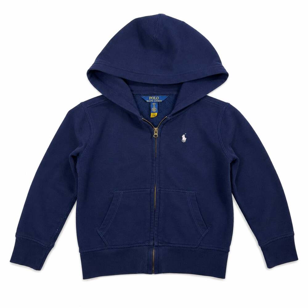 Polo Ralph Lauren Kids Navy Blue Fleece Full-Zip Hoodie